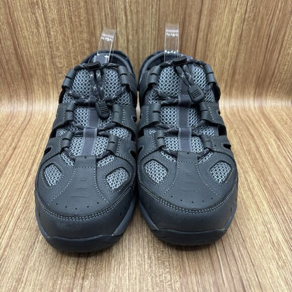 Orthofeet Alpine Men Size 8.5 2E Fisherman Sandals Shoes‎ Black Gray Leather 598 main image 7